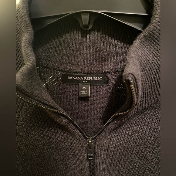 Banana Republic bomber sweater jacket - Picture 3 of 3